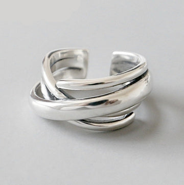 Bohemian Vintage Silver Color Geometric Irregular Rings for Women Wedding Adjustable Antique Statement Rings Anillos daiiibabyyy